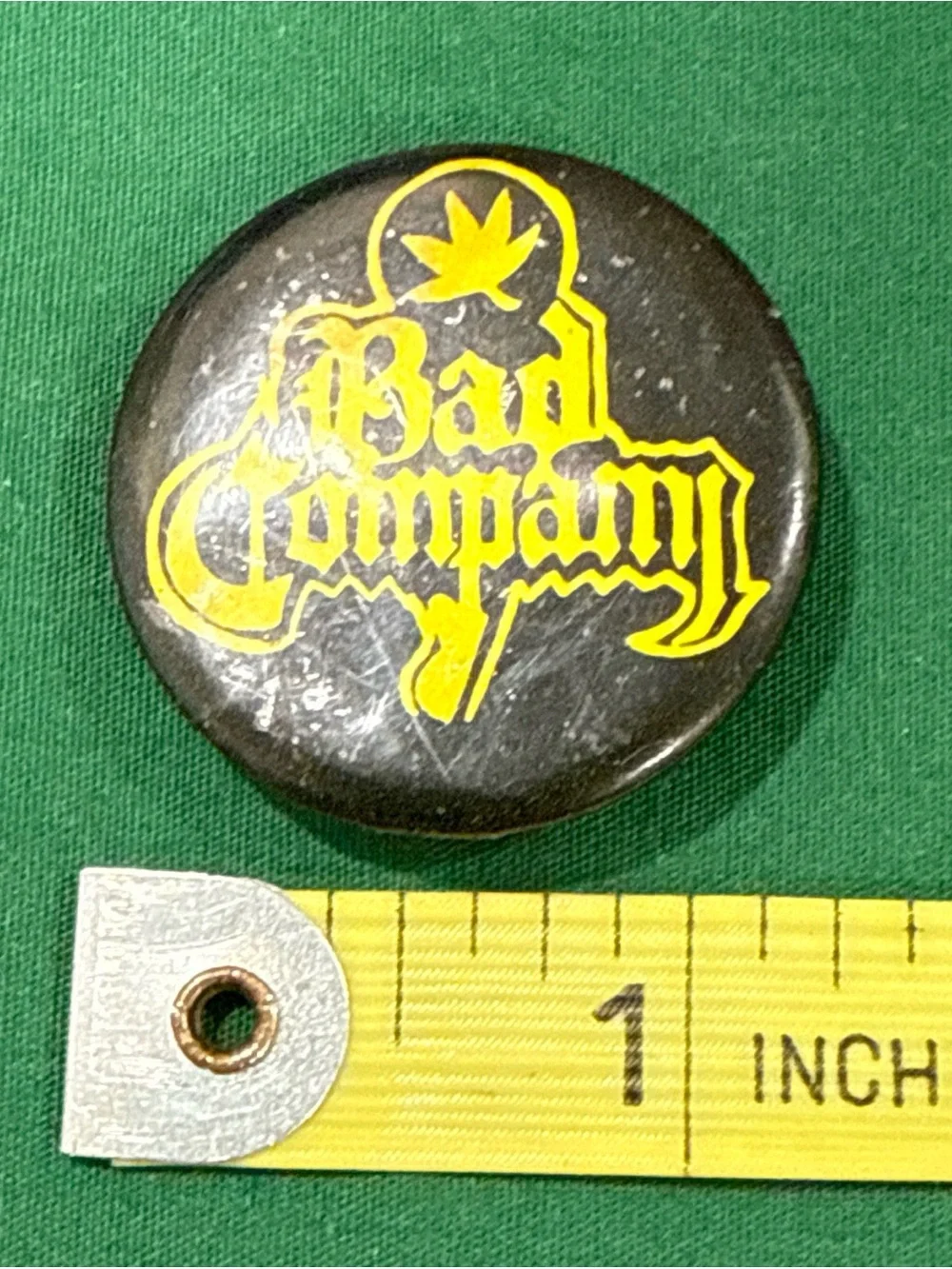 Bad Company Band Button Pinback Pin 38D